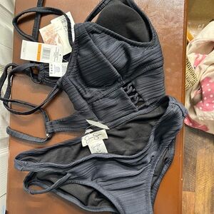Jessica Simpson Black Bikini Set